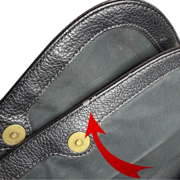 Fossil Black Cow Hide Leather Crossbody/Shoulder Bag - Picture 8 of 9